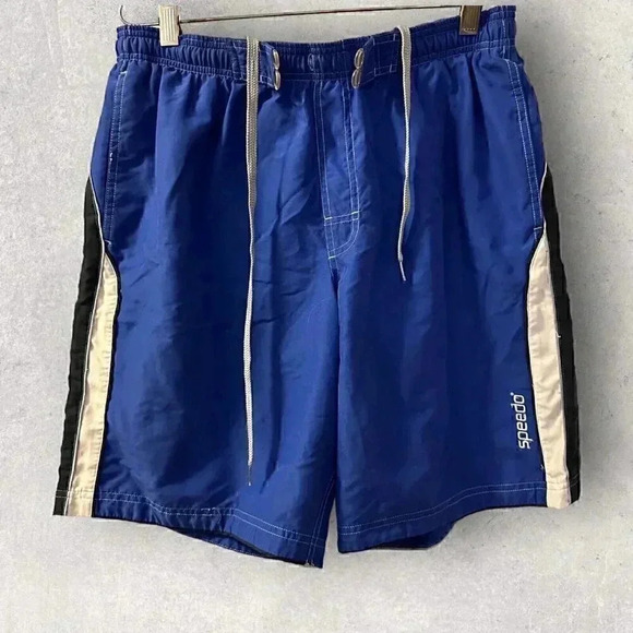 speedo swimsuit men blue shorts size Medium - Picture 7 of 11